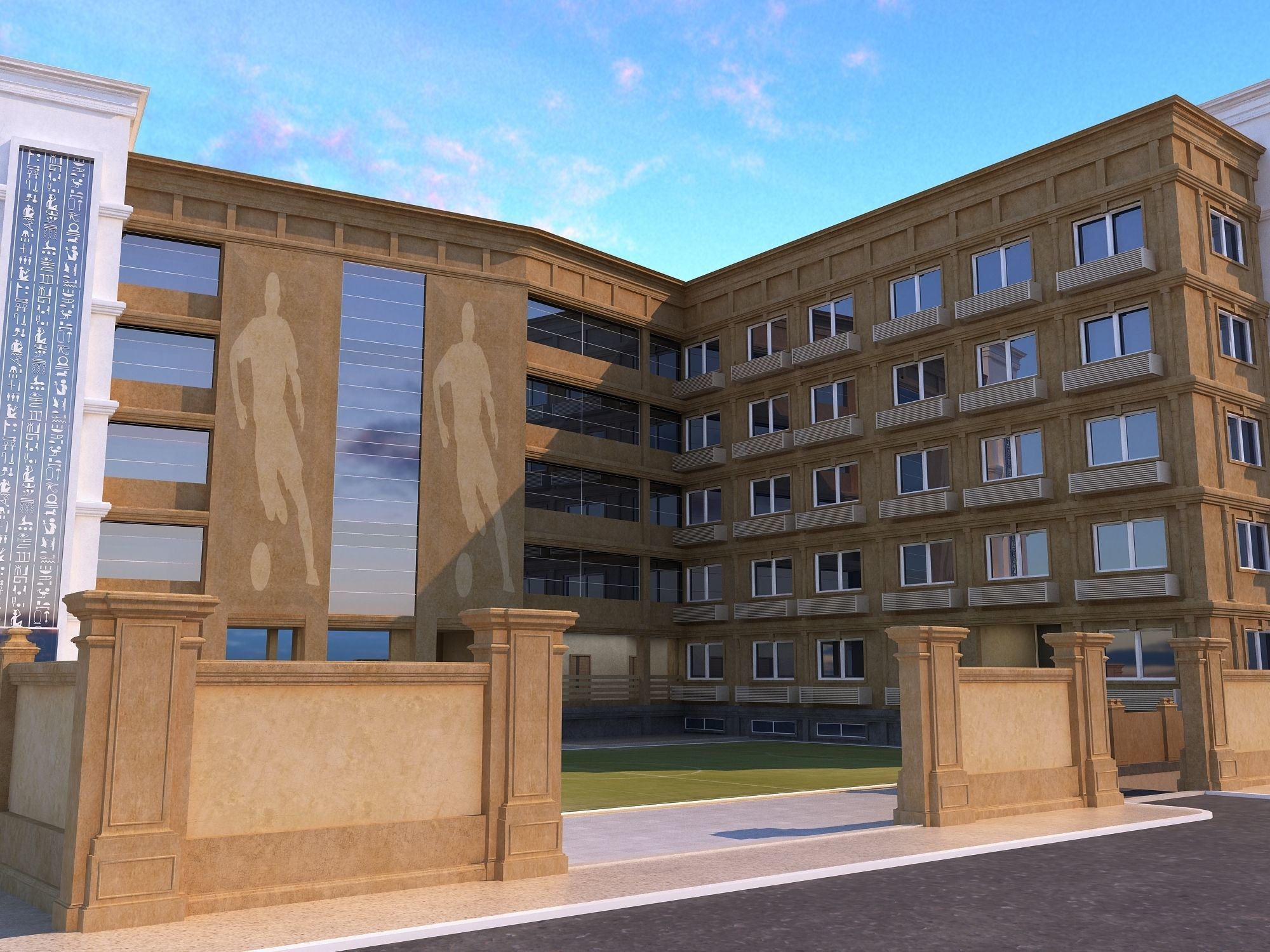 0204 - School Architecture Project - 2D Drawings - 3D Files 3D model_10