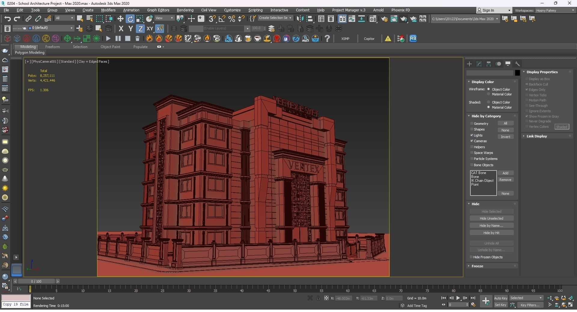 0204 - School Architecture Project - 2D Drawings - 3D Files 3D model_34
