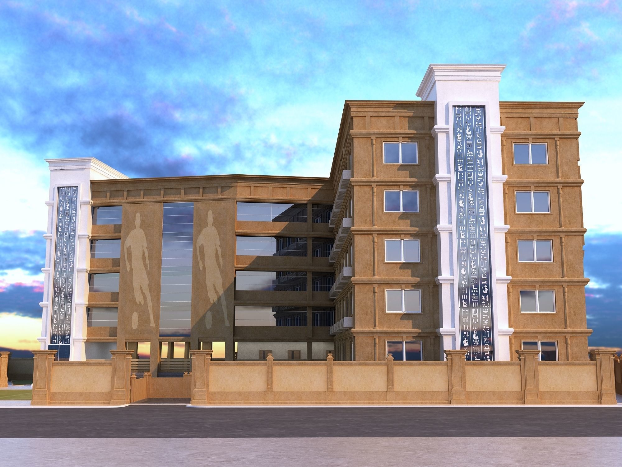 0204 - School Architecture Project - 2D Drawings - 3D Files 3D model_16