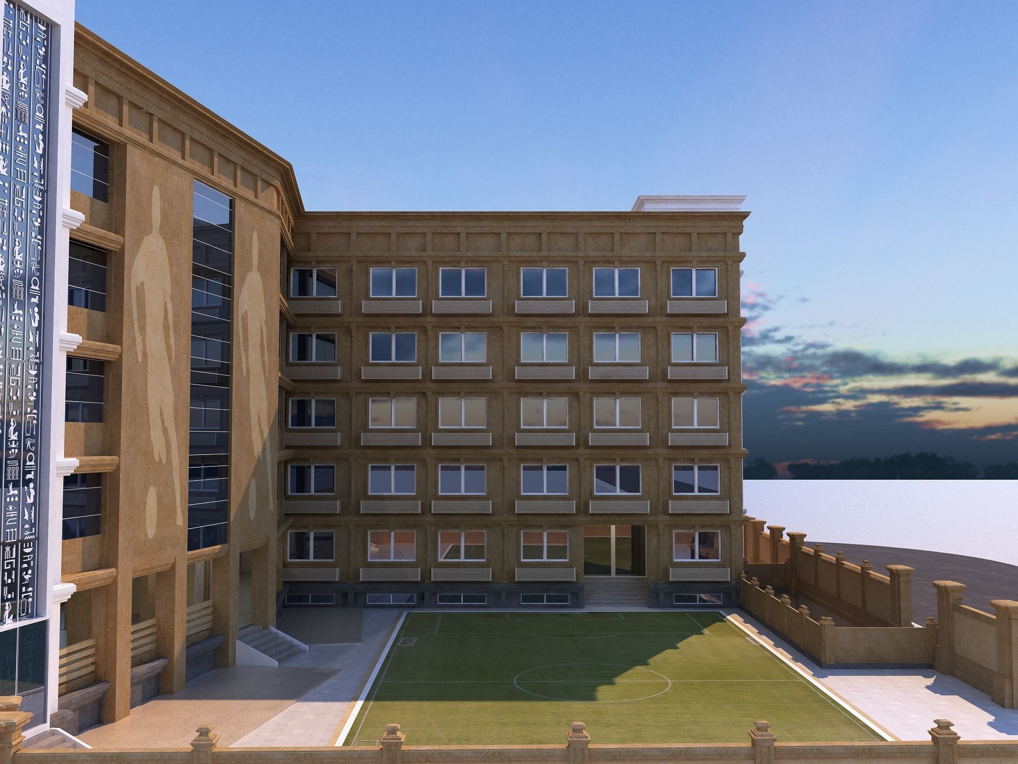 0204 - School Architecture Project - 2D Drawings - 3D Files 3D model_6