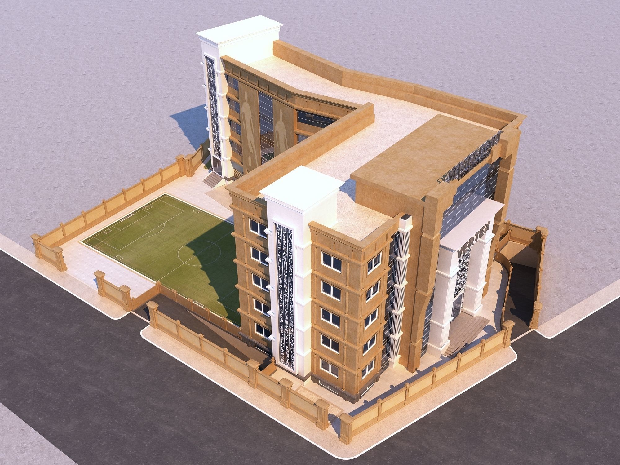 0204 - School Architecture Project - 2D Drawings - 3D Files 3D model_12