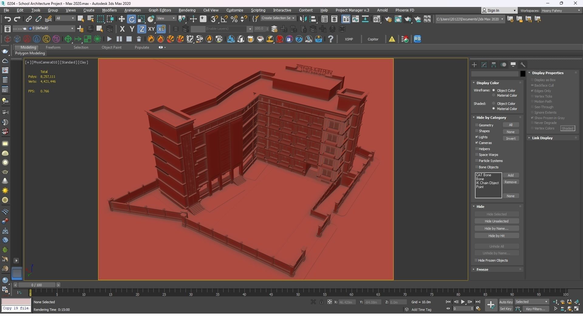0204 - School Architecture Project - 2D Drawings - 3D Files 3D model_32