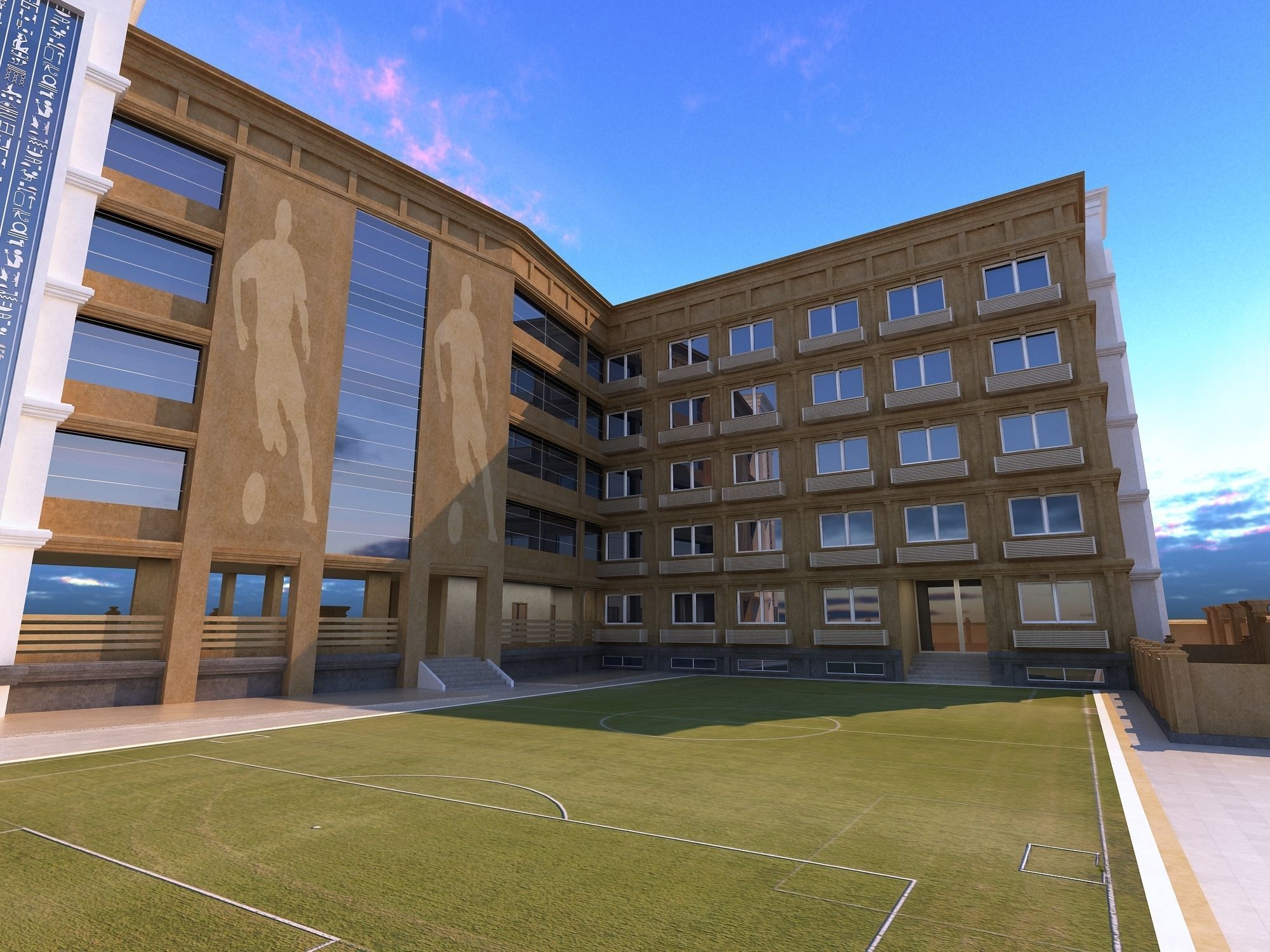 0204 - School Architecture Project - 2D Drawings - 3D Files 3D model_8