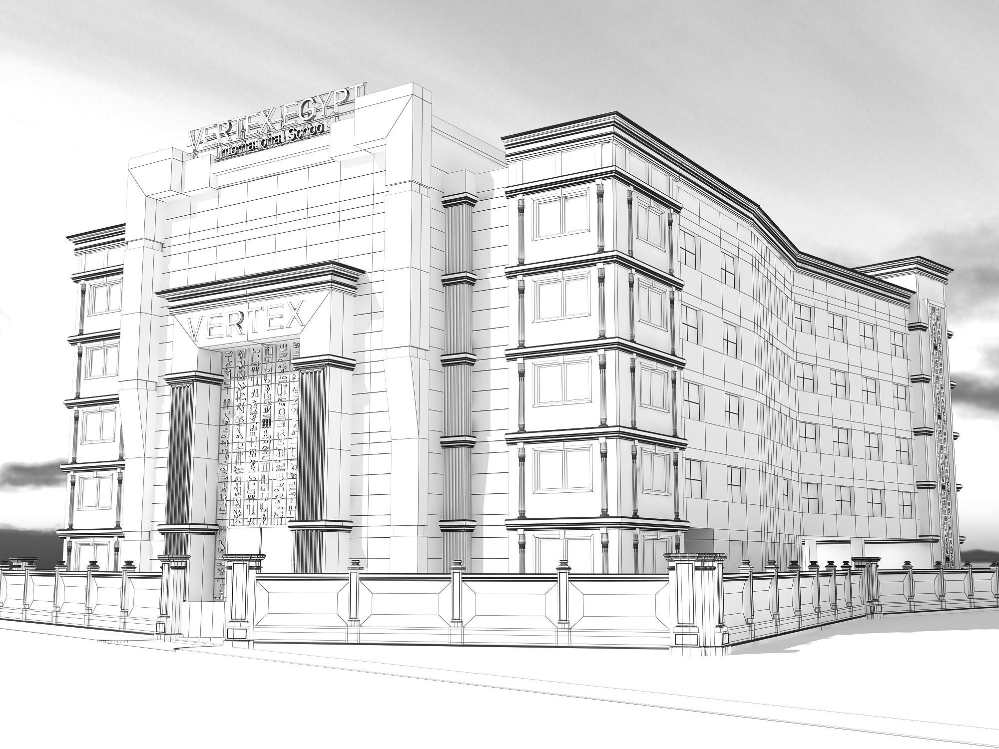 0204 - School Architecture Project - 2D Drawings - 3D Files 3D model_27