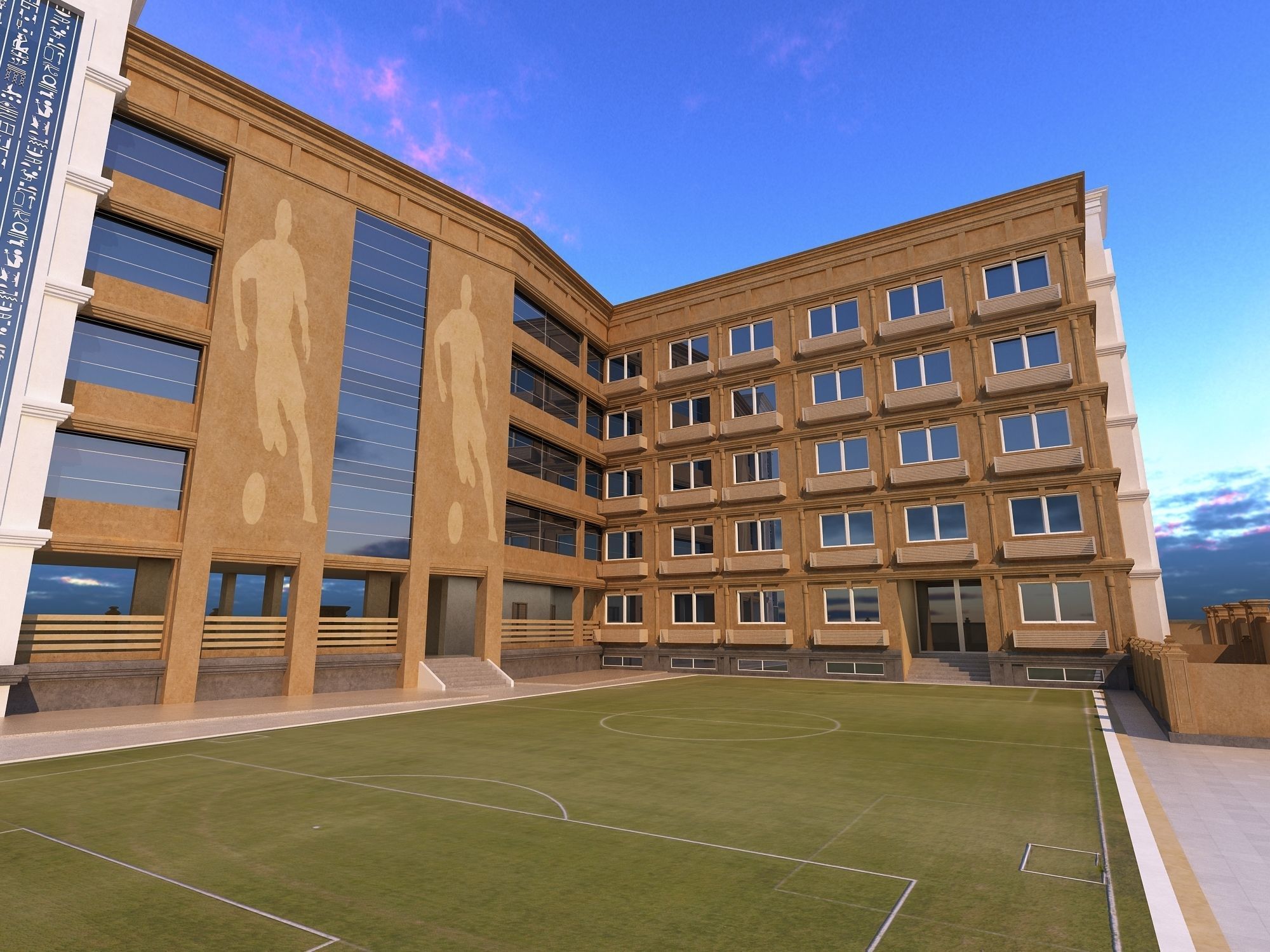 0204 - School Architecture Project - 2D Drawings - 3D Files 3D model_9