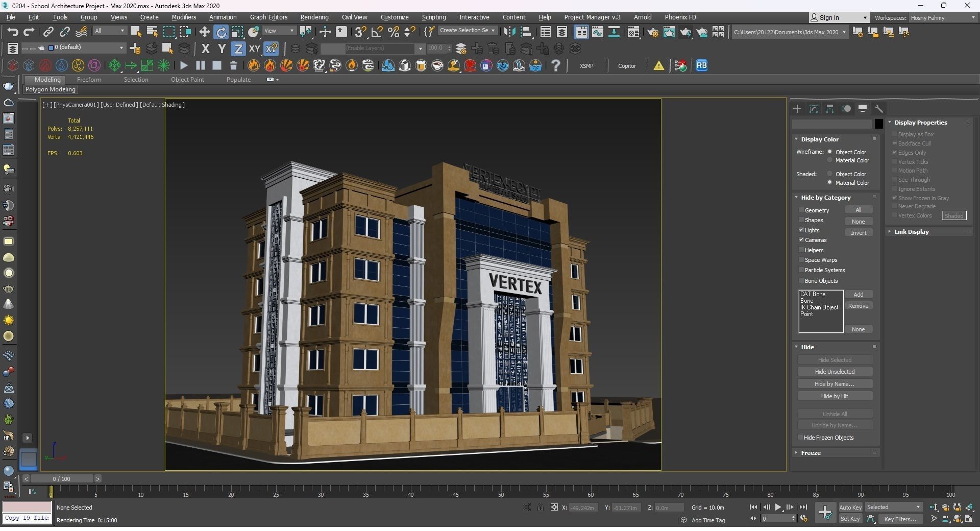 0204 - School Architecture Project - 2D Drawings - 3D Files 3D model_29