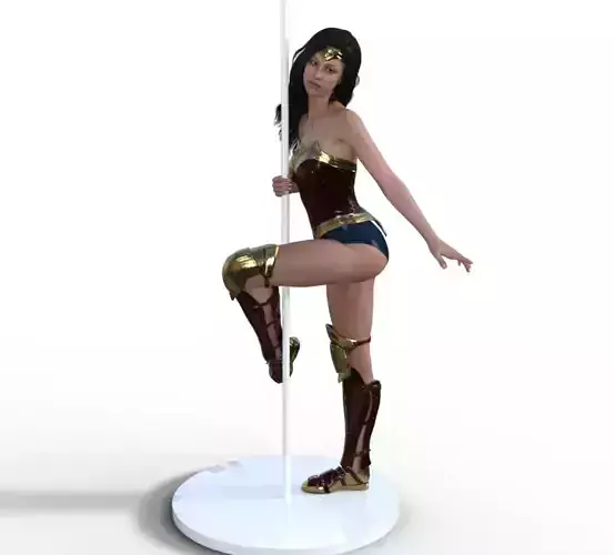 wonder woman pole dance