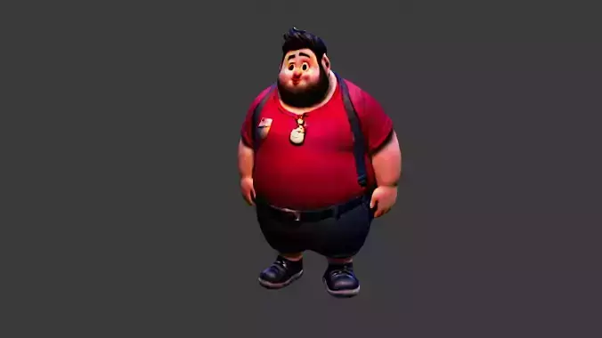 Fat Cartoon Man
