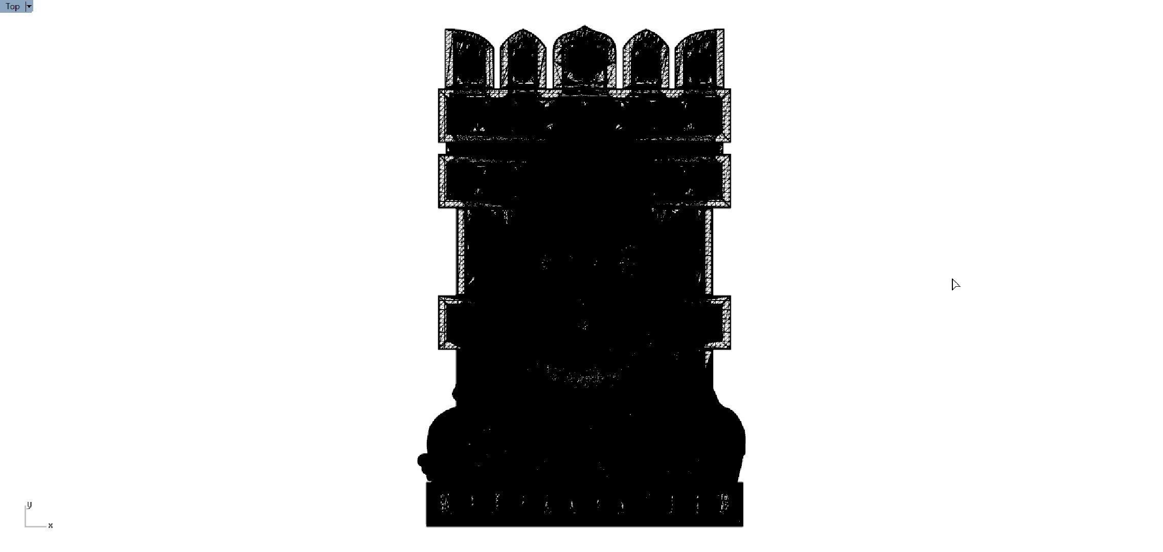 Raghavendra swamy pendent 3D print model_7