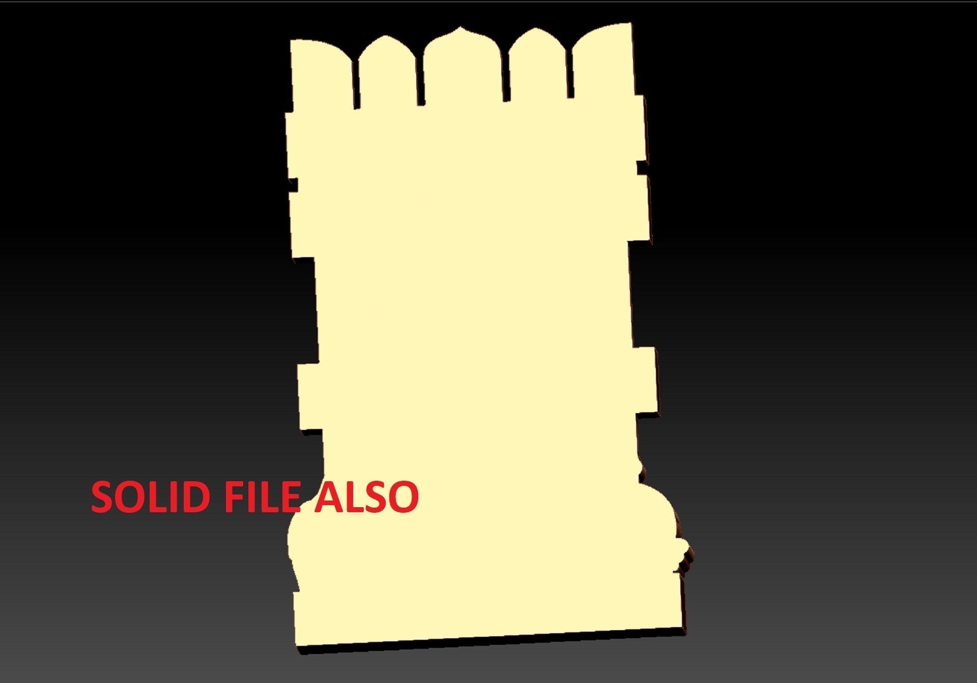 Raghavendra swamy pendent 3D print model_5