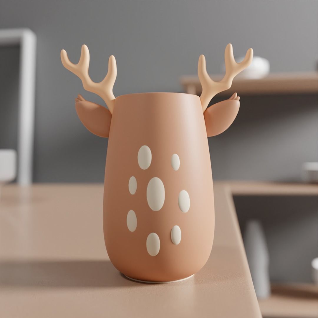 REINDEER JAR- PLANT POT 3D print model_3