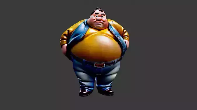 Cartoon Fat Man