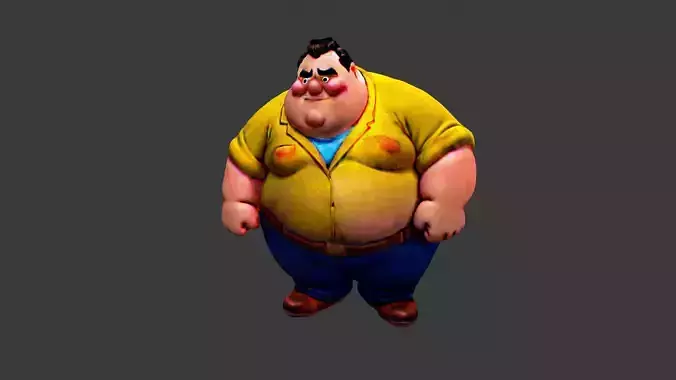 Cartoon Fat Man