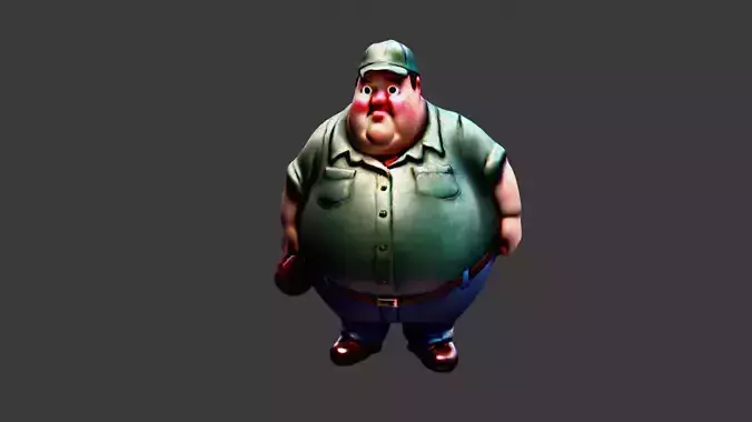 Cartoon Fat Man