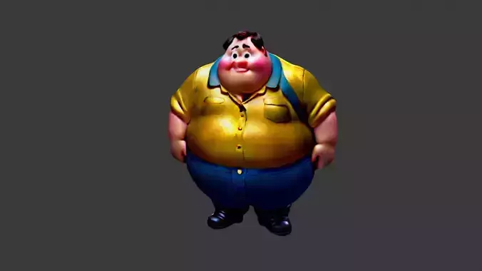 Cartoon Fat Man