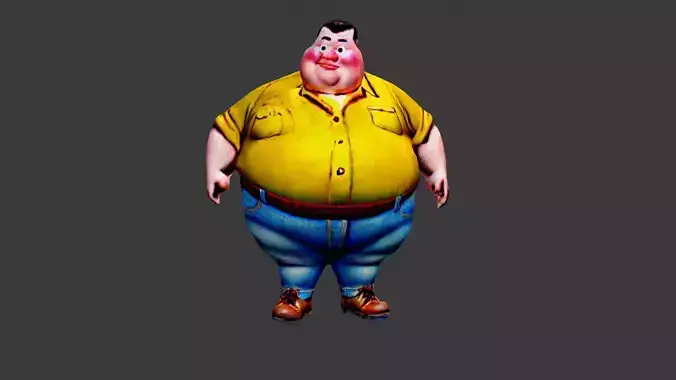 Cartoon Fat Man