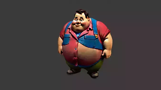 Cartoon Fat Man