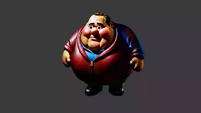 Cartoon Fat Man