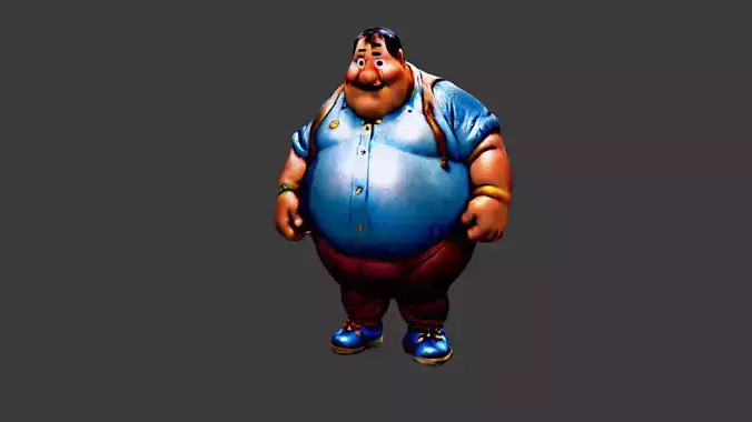 Cartoon Fat Man