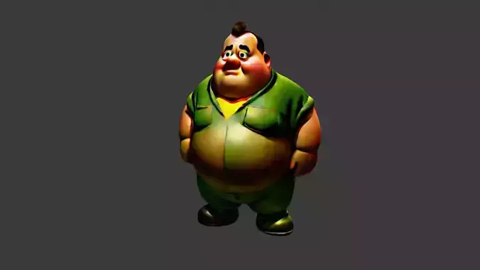 Cartoon Fat Man