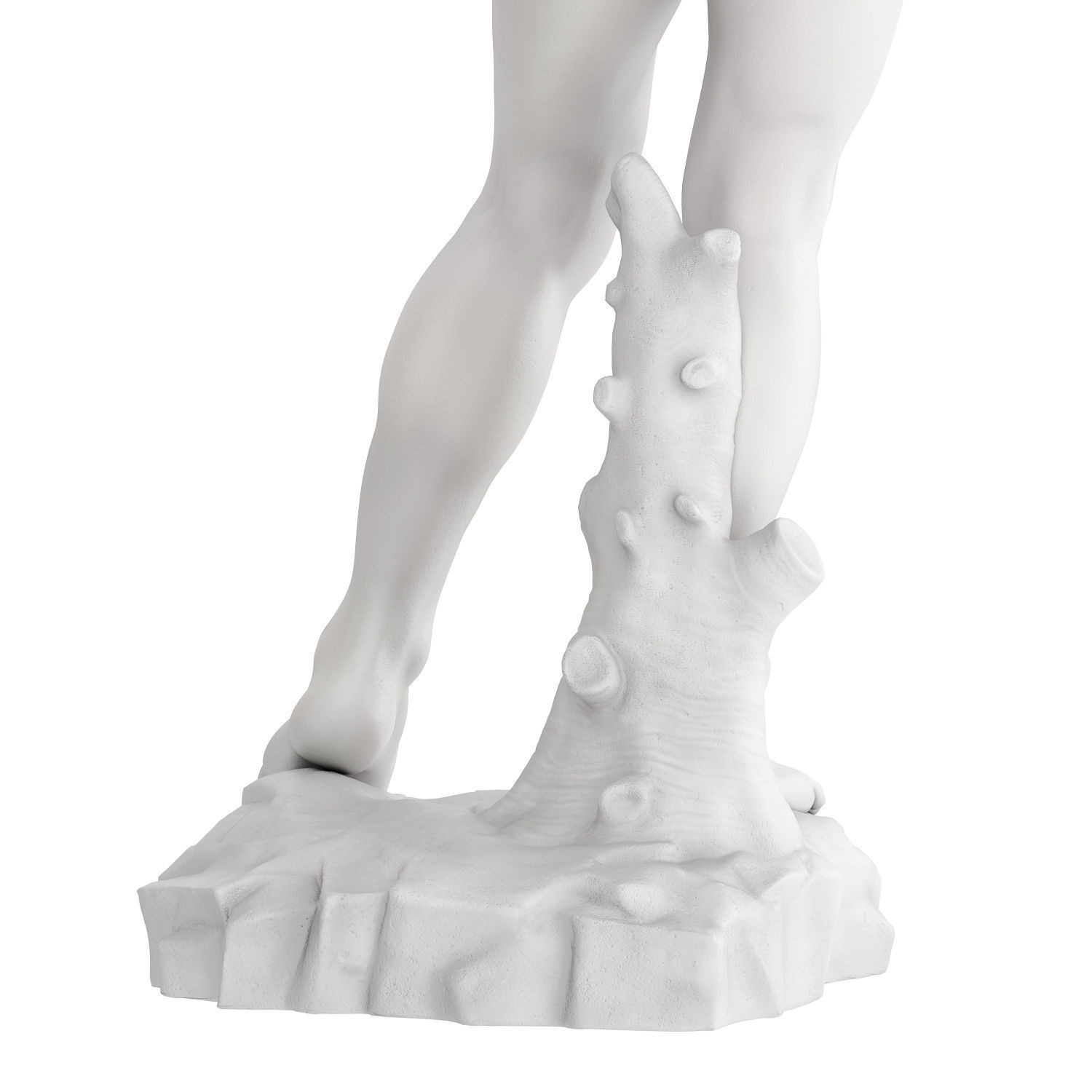 Statue and bust of David 3D model_5
