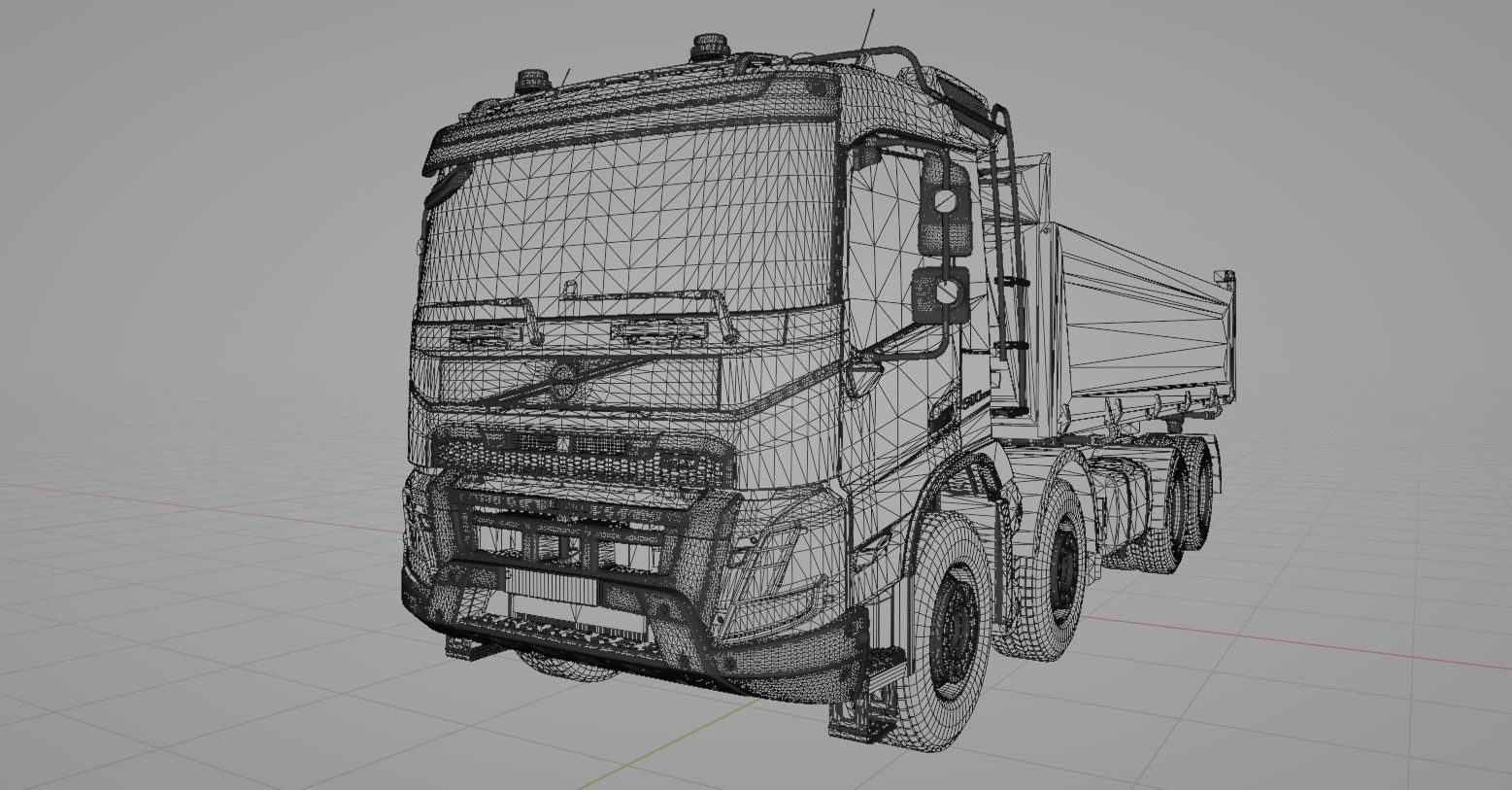 Camion benne VOLVO FMX 2020 500 euro 6  8X4  3D model_24