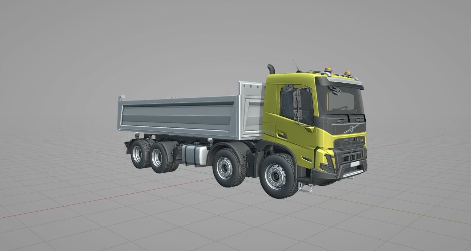 Camion benne VOLVO FMX 2020 500 euro 6  8X4  3D model_21