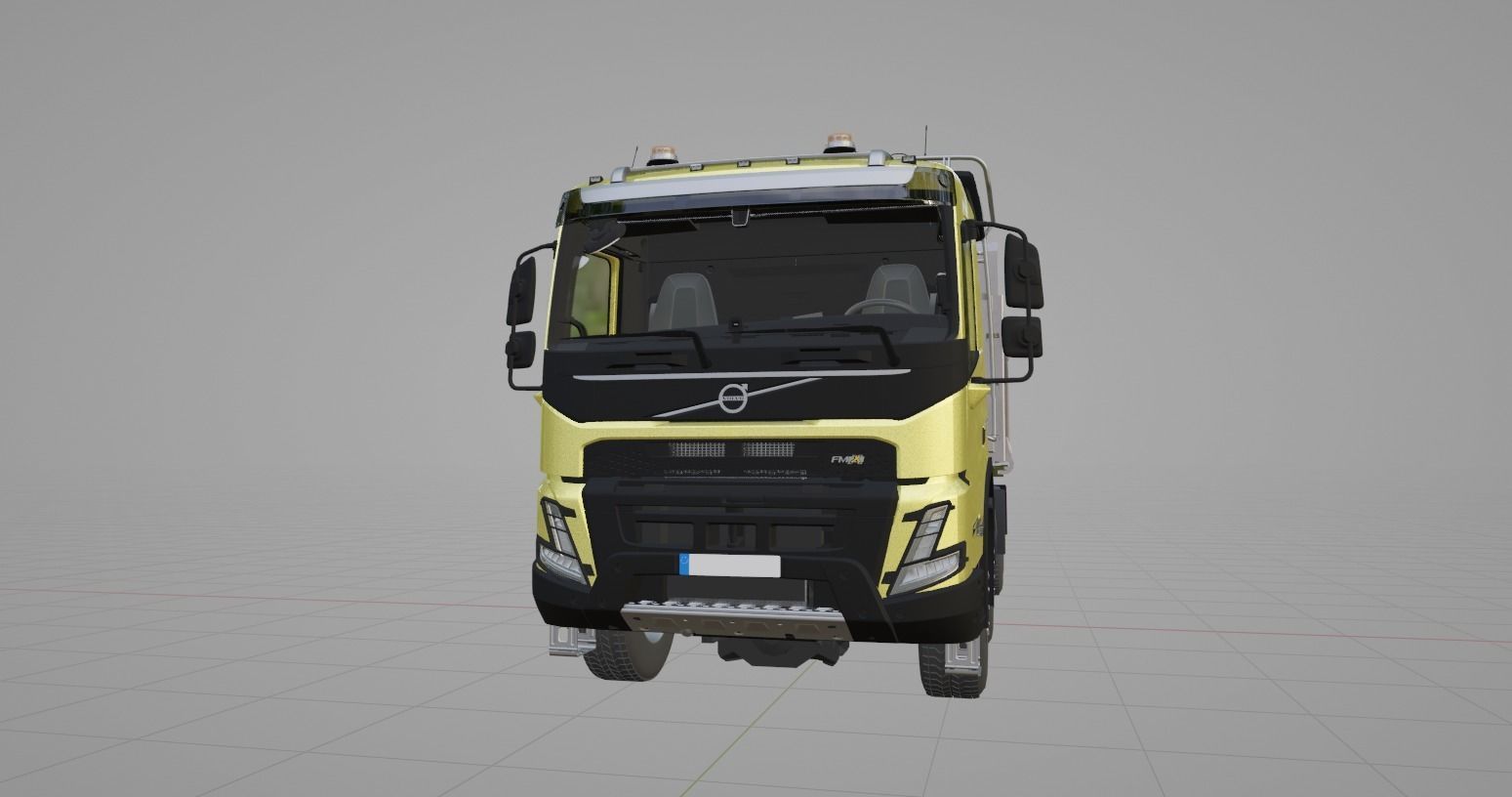 Camion benne VOLVO FMX 2020 500 euro 6  8X4  3D model_14