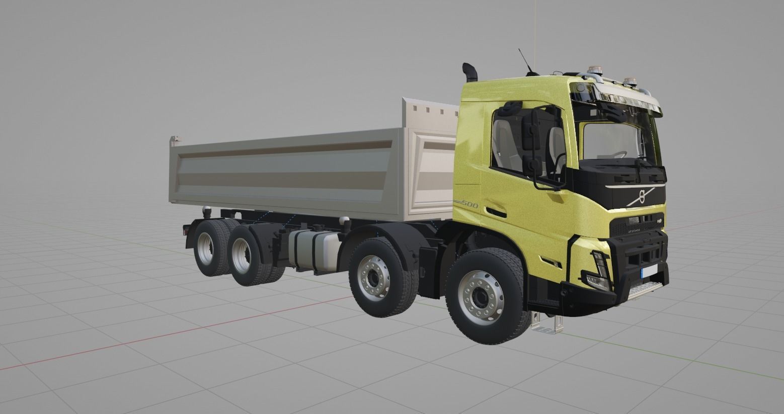 Camion benne VOLVO FMX 2020 500 euro 6  8X4  3D model_13