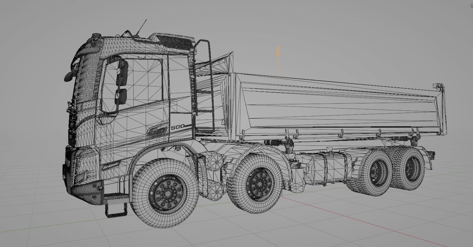 Camion benne VOLVO FMX 2020 500 euro 6  8X4  3D model_25