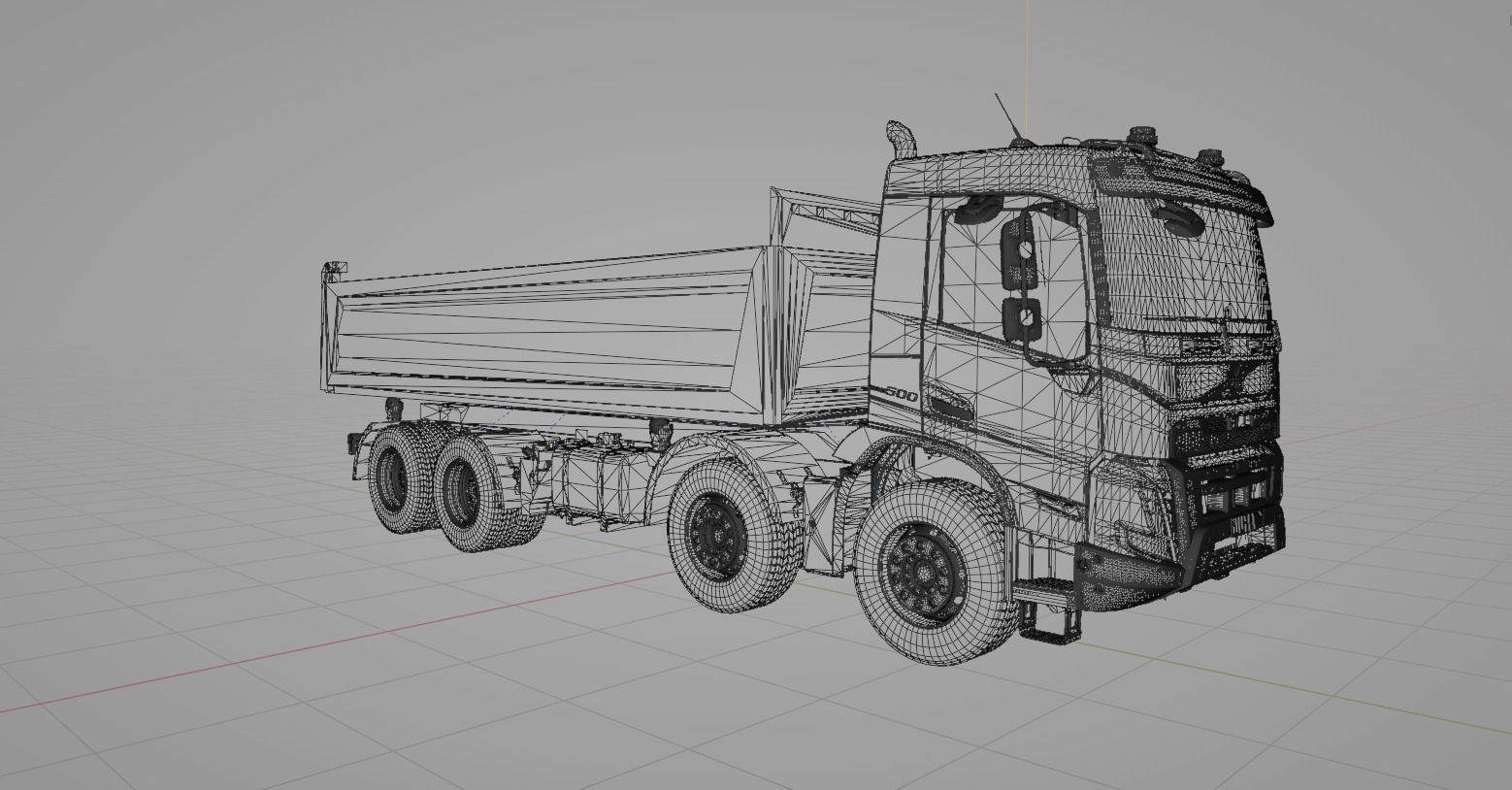 Camion benne VOLVO FMX 2020 500 euro 6  8X4  3D model_29