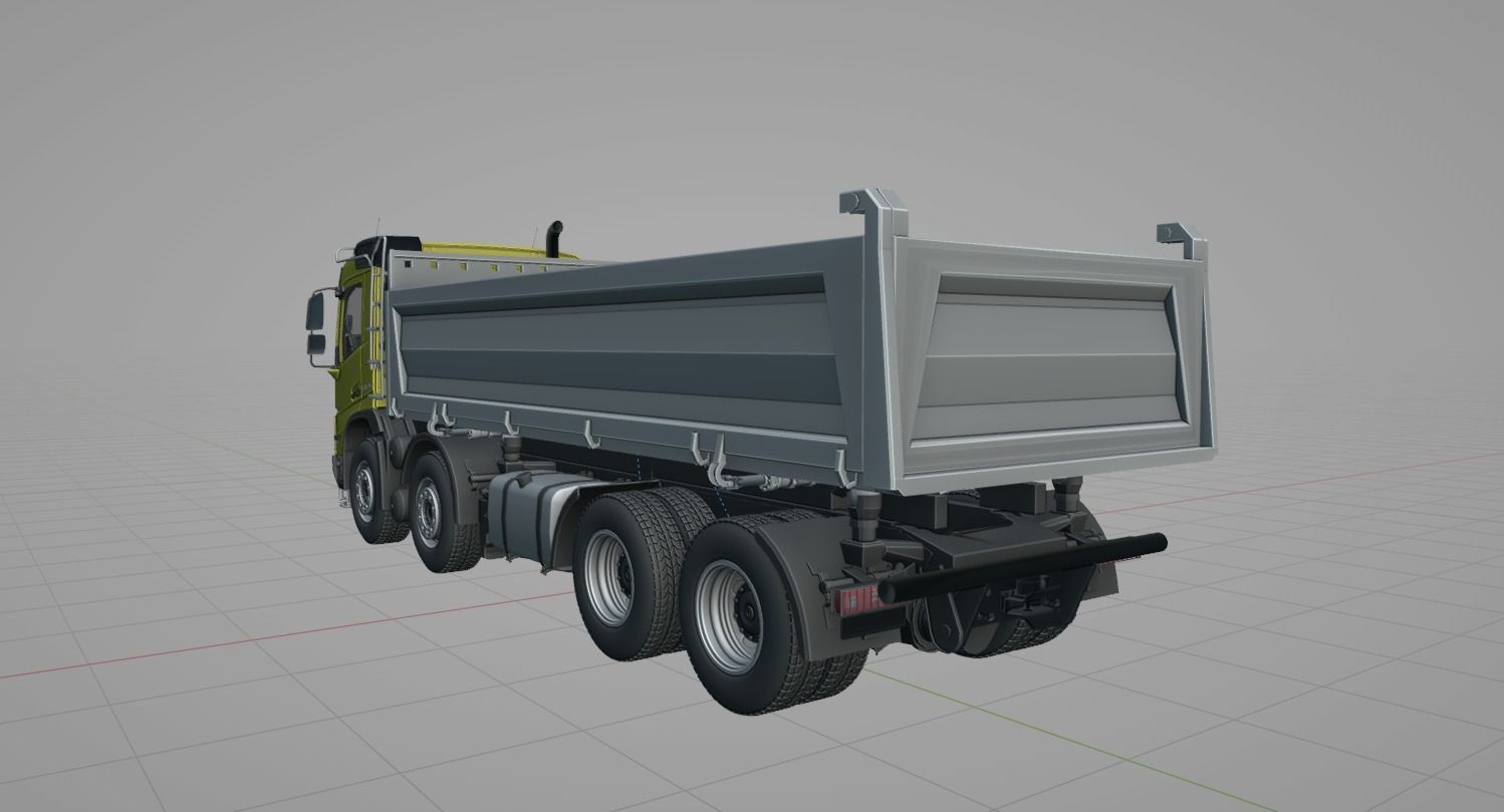 Camion benne VOLVO FMX 2020 500 euro 6  8X4  3D model_19
