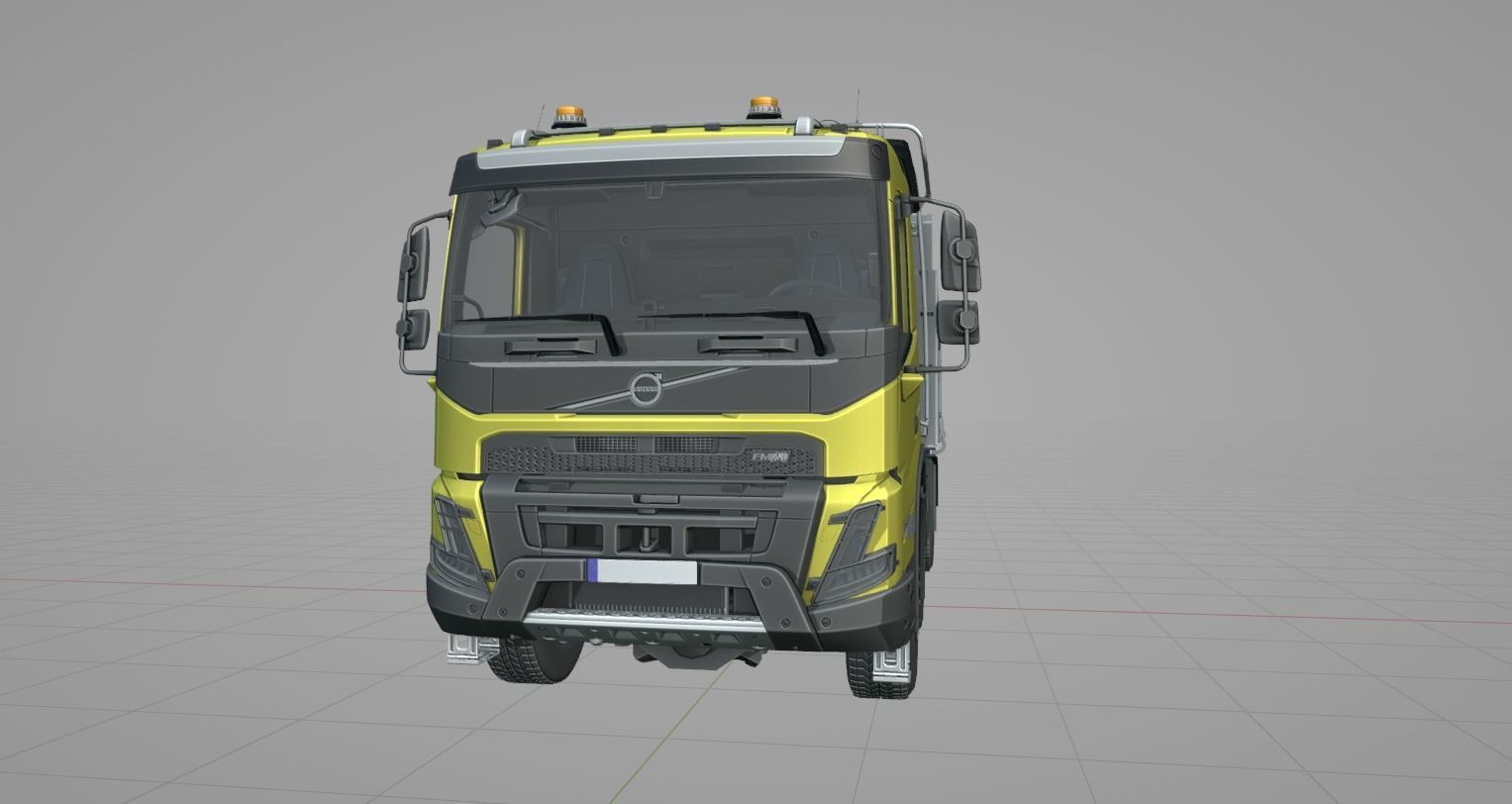 Camion benne VOLVO FMX 2020 500 euro 6  8X4  3D model_22