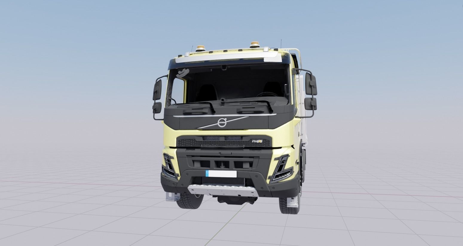 Camion benne VOLVO FMX 2020 500 euro 6  8X4  3D model_6