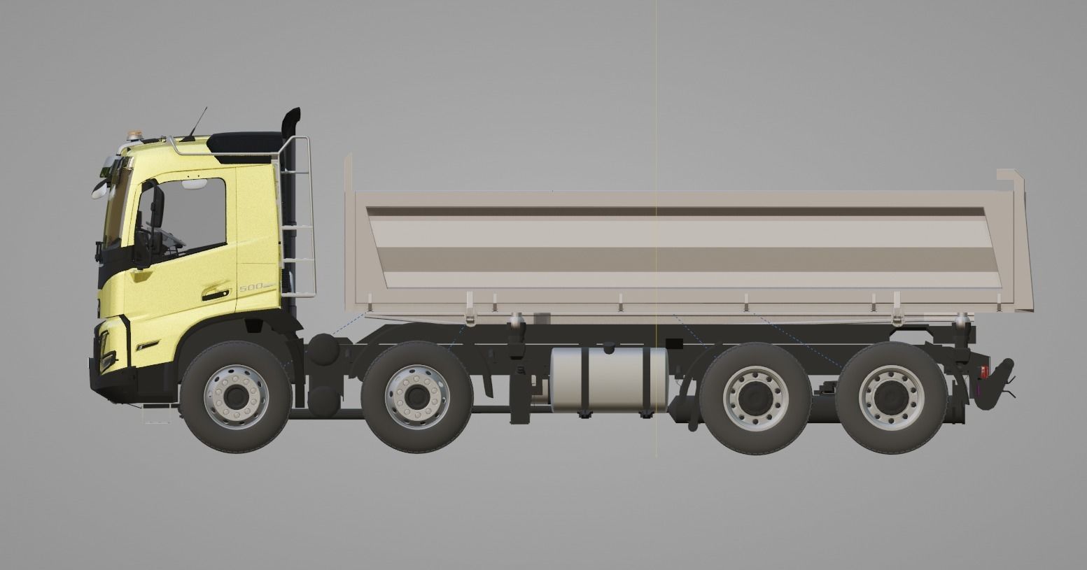 Camion benne VOLVO FMX 2020 500 euro 6  8X4  3D model_10