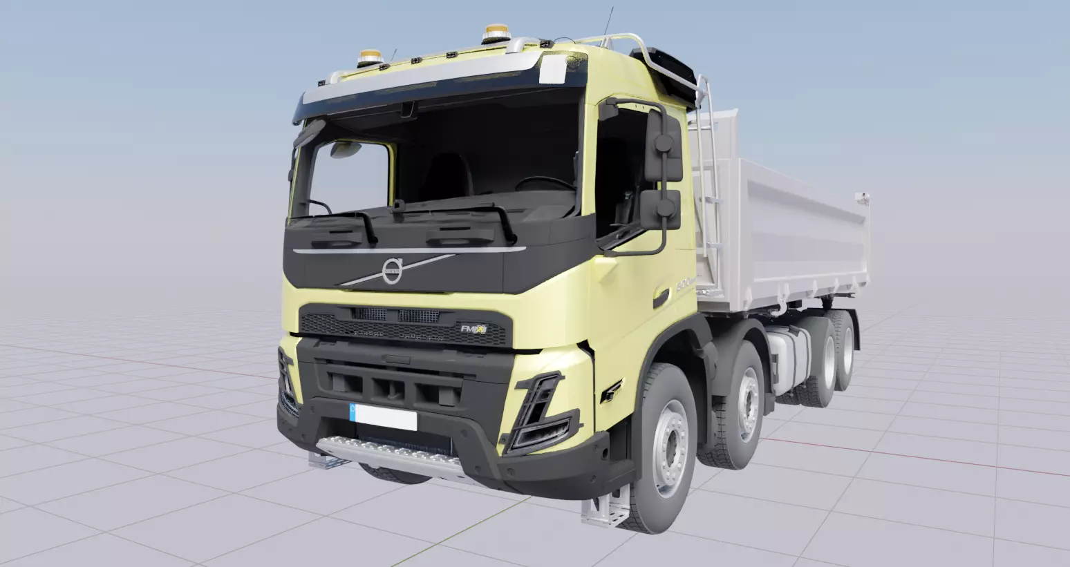 Camion benne VOLVO FMX 2020 500 euro 6  8X4  3D model_0