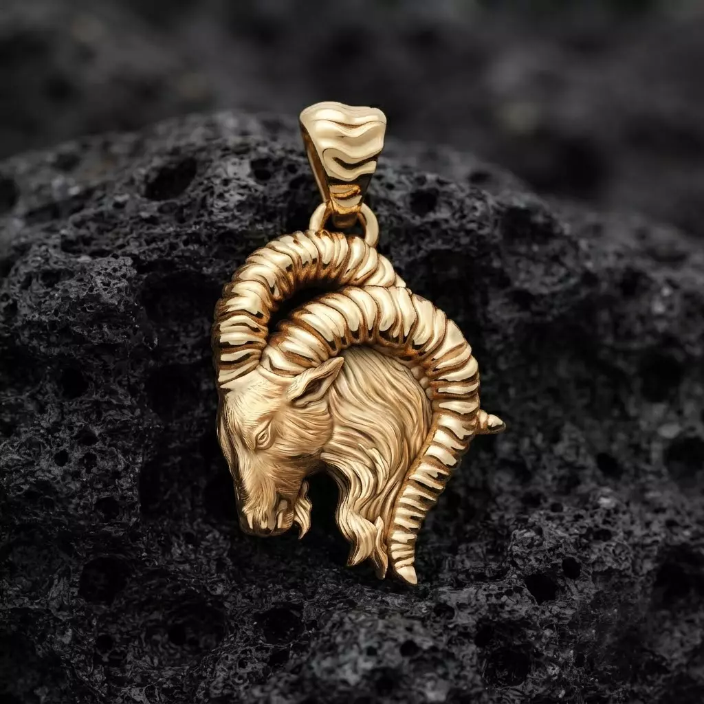 Capricorn Pendant 3D print model