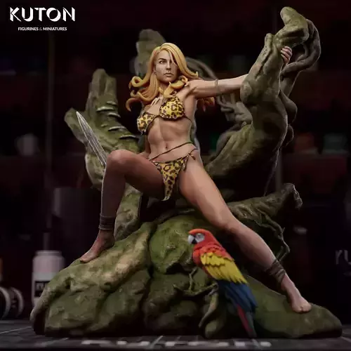 Jungle Girl 3D print model