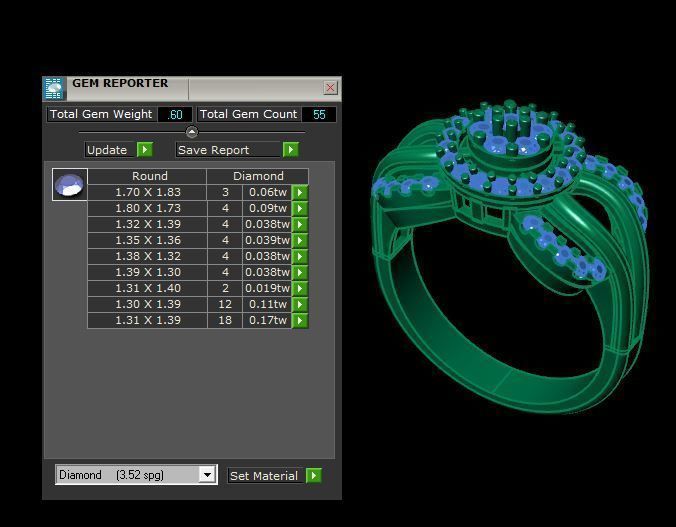 wedding daimond ring 3D print model_16
