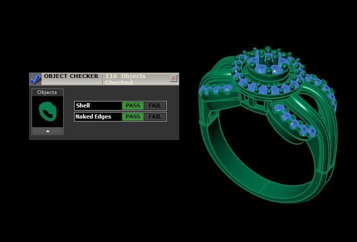 wedding daimond ring 3D print model_17