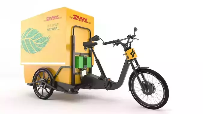 DHL delivery bike
