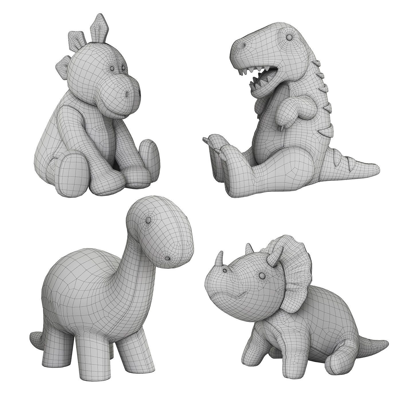 Plush Toys 03 3D model_10