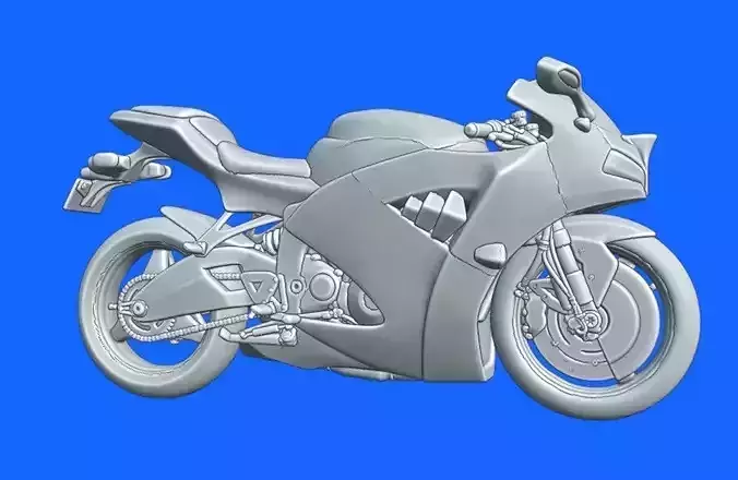 ROAD SUPERBIKE STL 3D print model