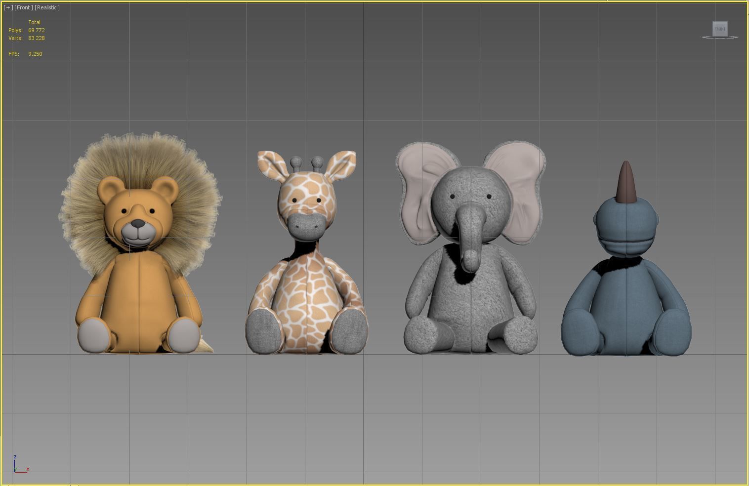 Plush Toys 04 3D model_10