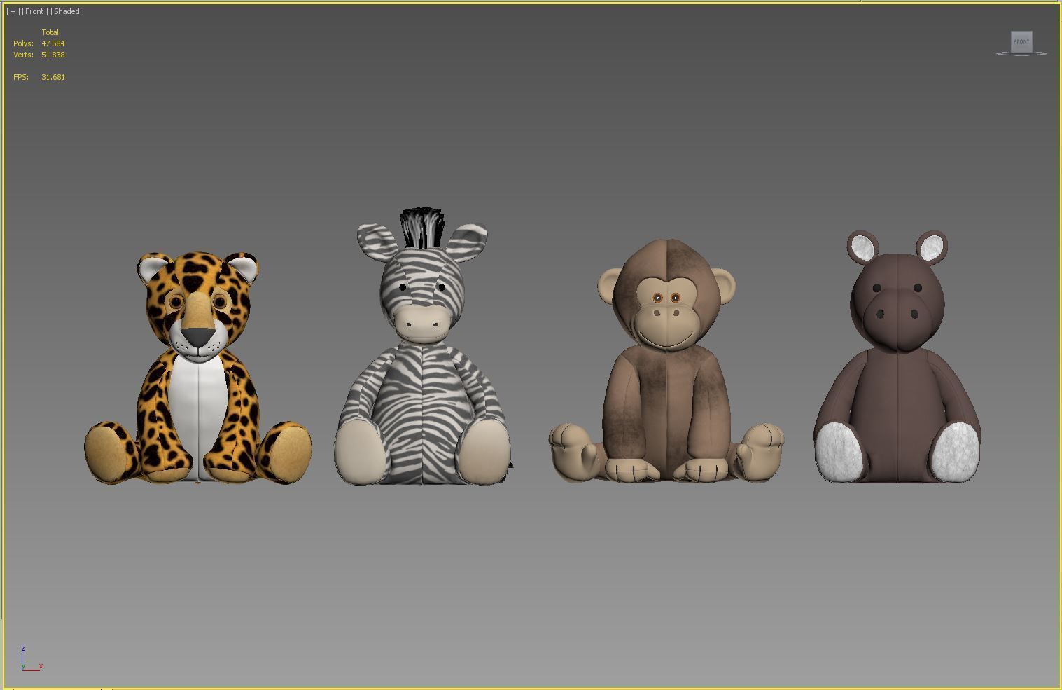 Plush Toys 05 3D model_5