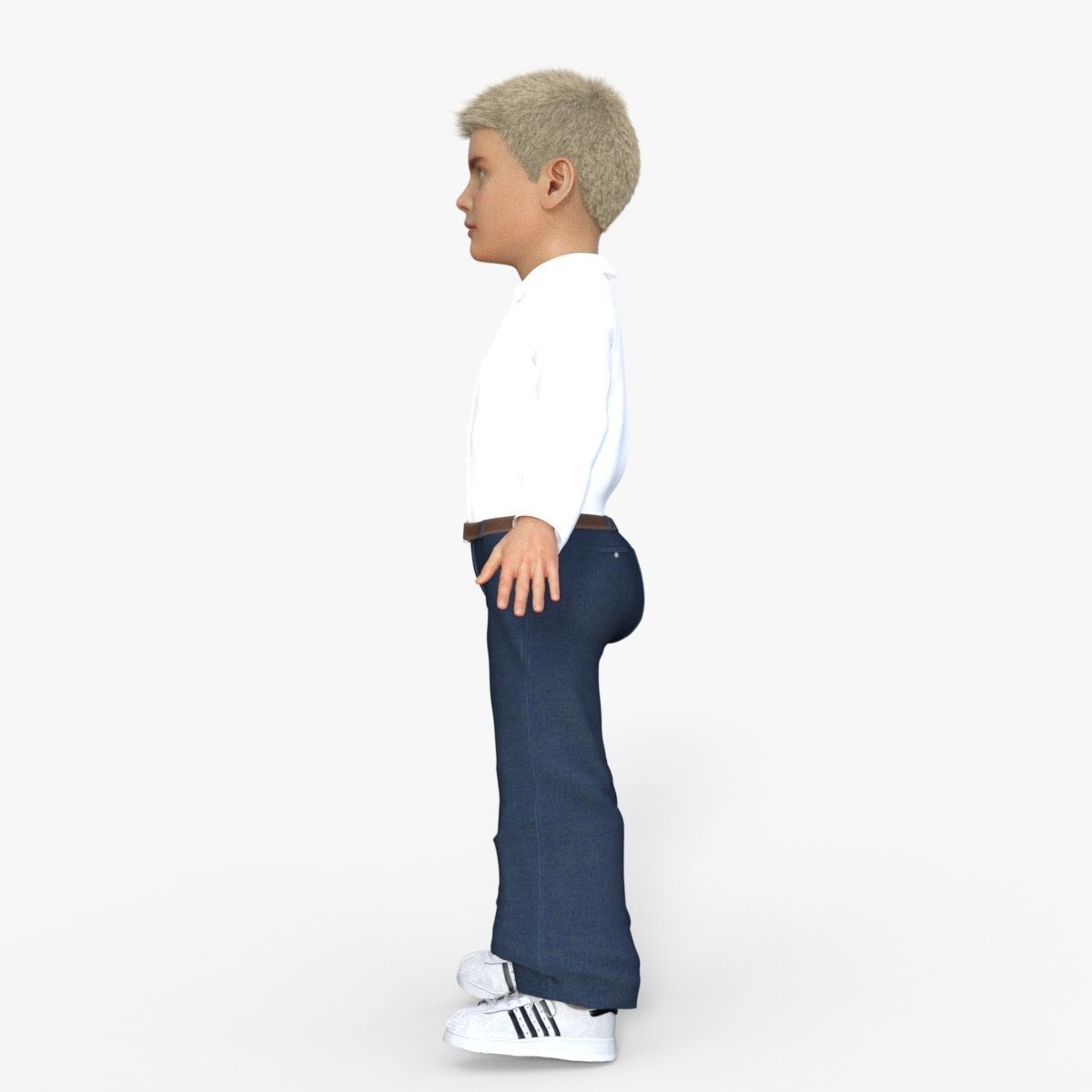 Realistic Boy 3D model_2
