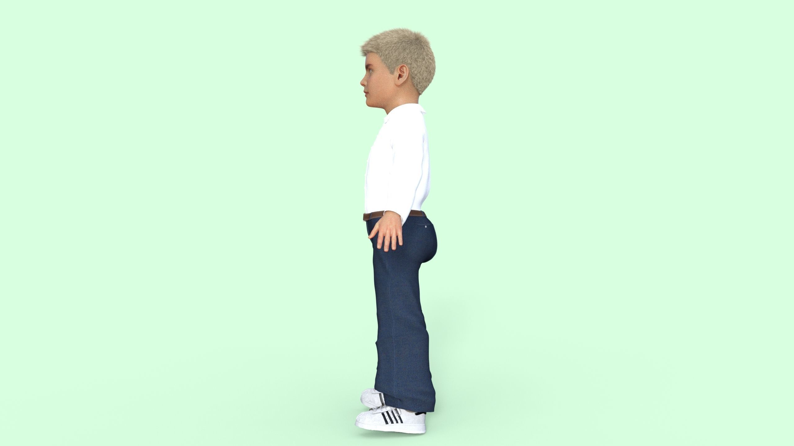 Realistic Boy 3D model_22