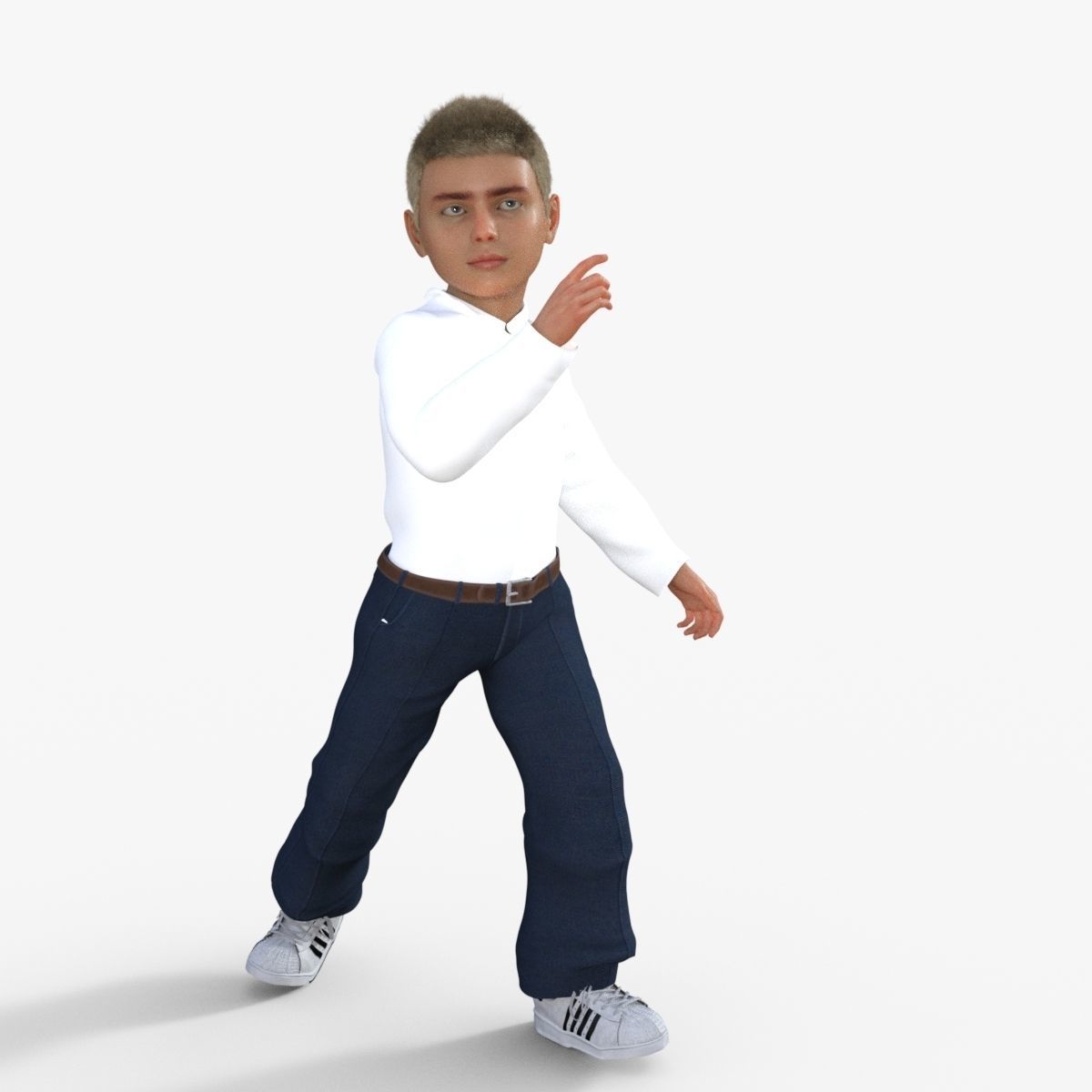 Realistic Boy 3D model_31