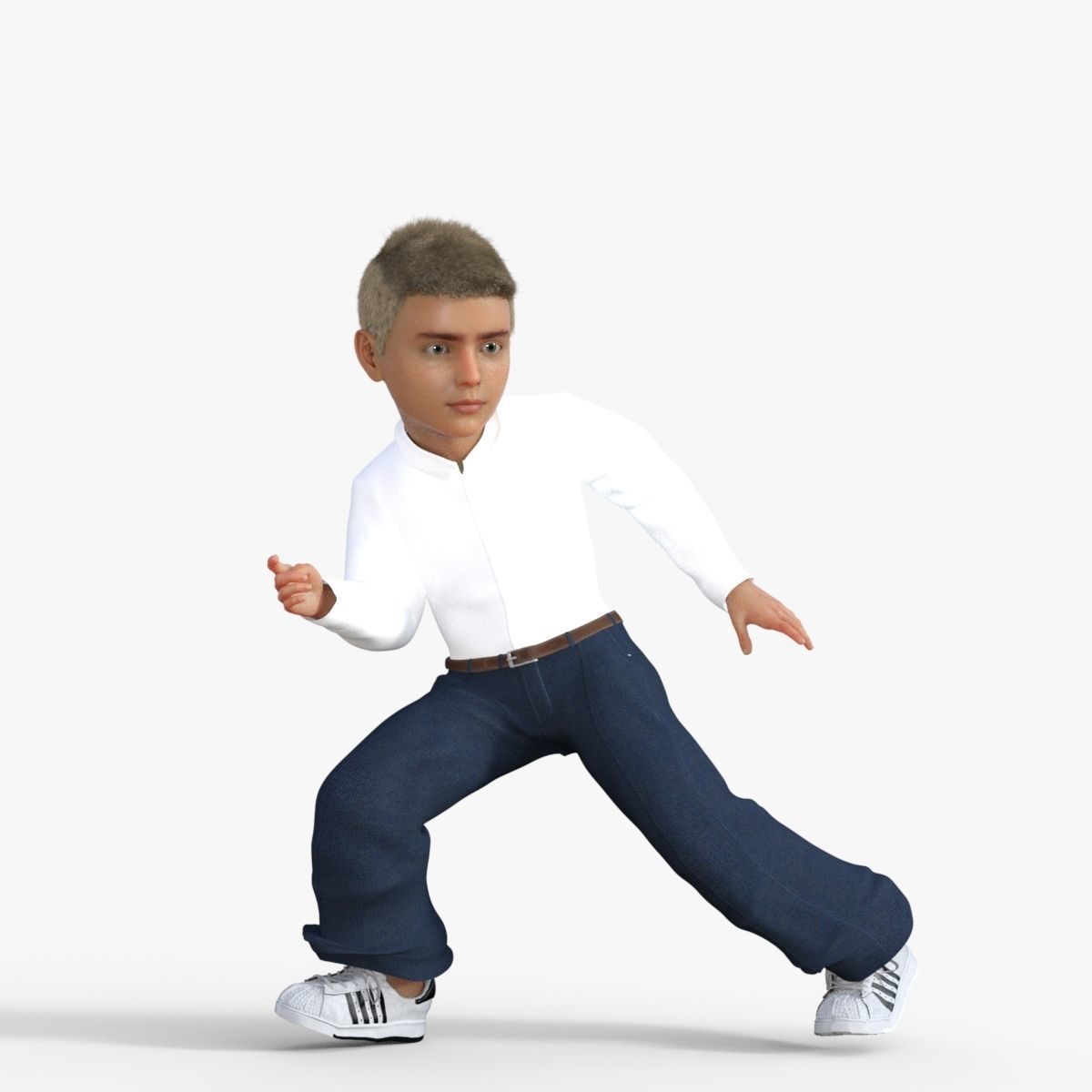 Realistic Boy 3D model_30