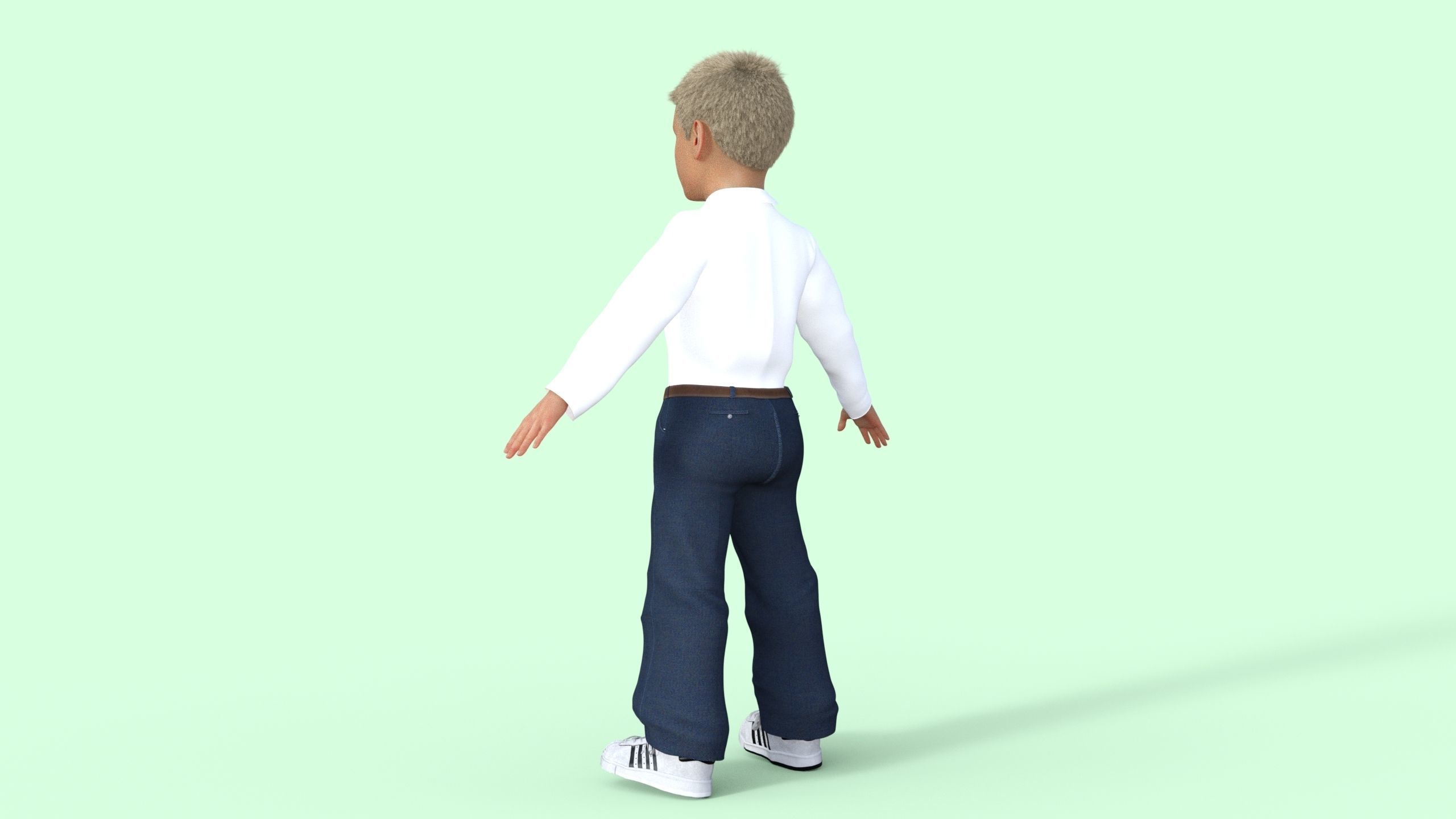 Realistic Boy 3D model_23